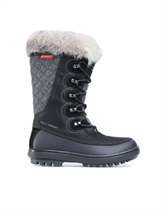 Женские ботинки зимние высокие с мехом, черный/серый Helly hansen