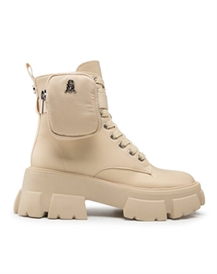 Женские ботинки высокие с кошельком, бежевый Steve madden