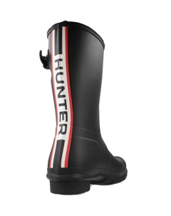 Короткие резиновые сапоги оригинального фасона., черный Hunter