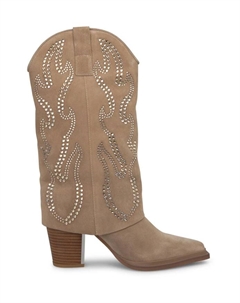 Сапоги на гетрах с блестками, коричневый Alma en pena.