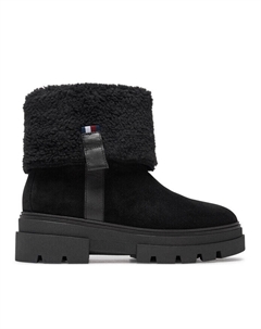 Ботильоны на плоской подошве, черный Tommy hilfiger