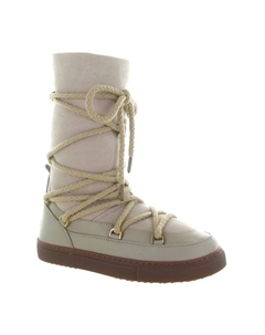 Высокие туфли на шнуровке фигурная юбка, бежевый Inuikii