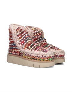 Яркие шерстяные эскимосские сапоги на зиму., мультиколор Mou