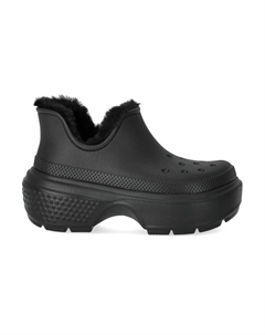 Ботильоны на теплой подкладке, черный Crocs