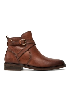 Ботильоны на плоской подошве, коричневый Pikolinos