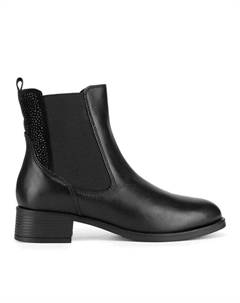 Ботильоны на плоской подошве, черный Lasocki