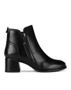 Ботильоны на блочном каблуке, черный Lasocki