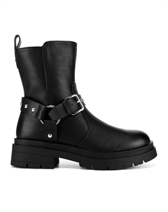 Ботильоны на плоской подошве, черный Deezee