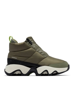 Зимние ботинки женские короткие стеганые, зеленый Sorel