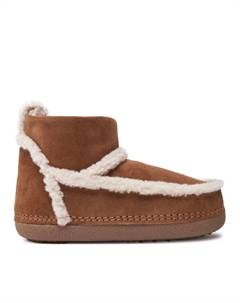 Зимние ботинки женские с меховой отделкой, коричневый Inuikii