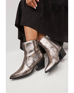 Ботильоны в ковбойском стиле/вестерн Forever Comfort, серый Next