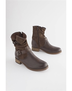 Свободные кожаные ботильоны Forever Comfort, коричневый Next