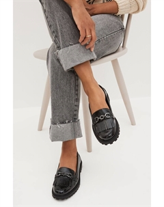 Лоферы Forever Comfort с декоративной цепочкой, черный Next