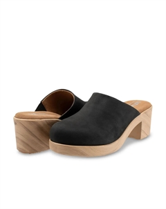 Сабо Felida, черный нубук Softwalk