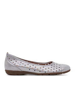 Балетки, серебряный Gabor