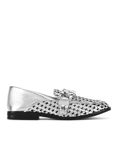 Мокасины, серебряный Badura