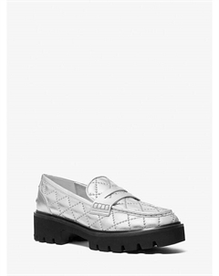 Металлические мокасины с заклепками Holland, серебряный Michael kors