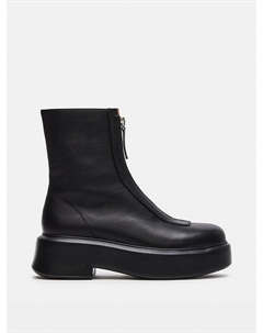 Ботильоны Jones из черной кожи с застежкой-молнией, черный Steve madden