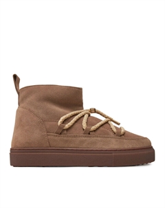 Зимние ботинки женские однотонные, бежевый Inuikii