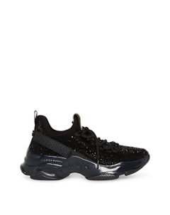 Кроссовки Maxima черные со стразами, черный Steve madden