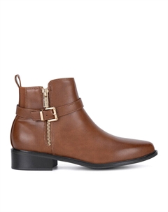 Ботильоны на плоской подошве, коричневый Clara barson