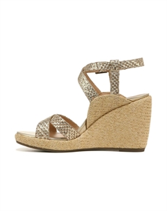 Сандалии на танкетке ANKLE STRAPS BONITA, цвет gold tumbled/geo leather Vionic