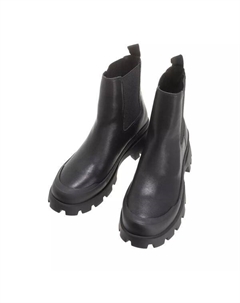 Сапоги mt blanc bootie (leather) black, черный Steve madden