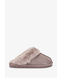 Замшевые тапочки, бежевый Next