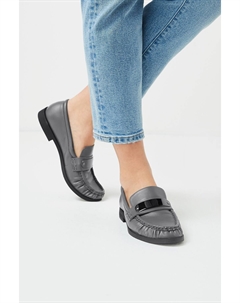 Мокасины Forever Comfort с металлическими украшениями, серый Next