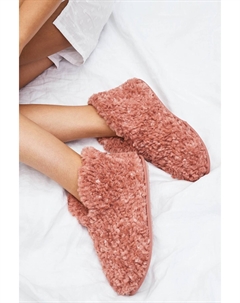 Теплые тапочки и ботильоны из переработанного искусственного меха, розовый Next