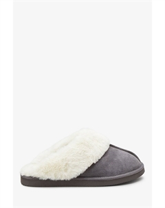 Замшевые тапочки, серый Next