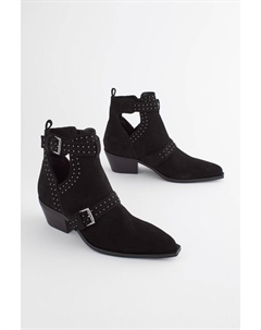 Ботильоны Forever Comfort с вырезами и заклепками, черный Next
