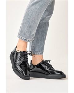 Лоферы на танкетке со шнуровкой Forever Comfort, черный Next