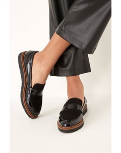 Мокасины-броги Forever Comfort на толстой подошве, черный Next