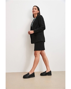 Кожаные лоферы Forever Comfort с бахромой на толстой подошве, черный Next