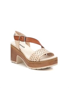 Женские босоножки на каблуке с застежкой-пряжкой, белый Refresh