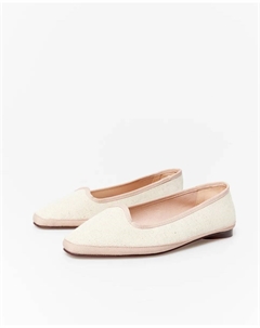 Тапочки из контрастной ткани, бежевый Сфера