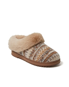 Тапочки-сабо Hannah - женские, коньячного цвета Dearfoams