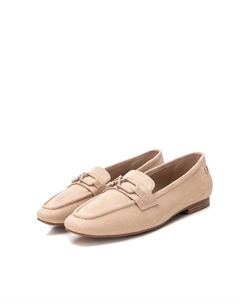 Женские остроносые мокасины на плоской подошве, бежевый Xti