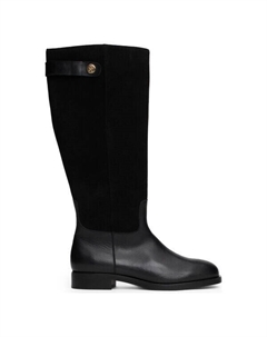 Сапоги кожаные для верховой езды, черный Tommy hilfiger