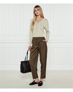 Мюли женские кожаные с пряжкой, черный Liu jo