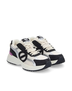 Женские кроссовки из сетки и замши, черный No name