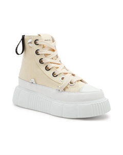 Кеды кожаные Matilda Canvas 23 высокие, бежевый Inuikii