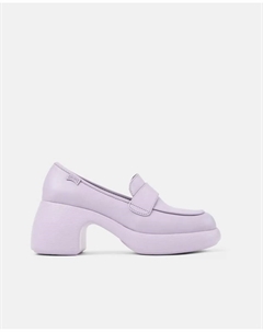 Женские кожаные мокасины Thelma II на каблуке, сиреневый Camper