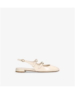 Туфли Мэри Джейн из лакированной кожи с открытой пяткой Benni, белый Stuart weitzman