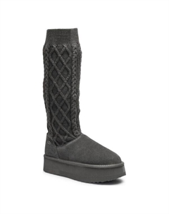 Сапоги зимние кожаные Jane 07, серый Liu jo