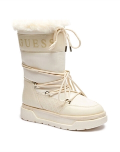 Ботинки женские утепленные зимние, экрю Guess