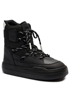 Ботинки женские зимние Mb Park комбинированные, черный Moon boot