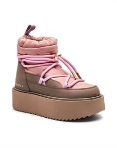 Ботинки женские для снега на платформе, розовый Inuikii