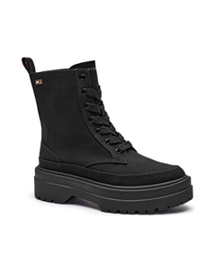 Ботильоны с элементами кожи, черный Tommy hilfiger